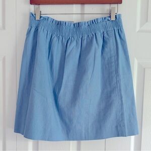 J. Crew Cotton Linen Blend City Skirt, New with Tags - Size 8